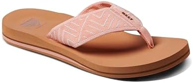 REEF Women's Sandals Spring Woven Flip Flops Peach Parfait