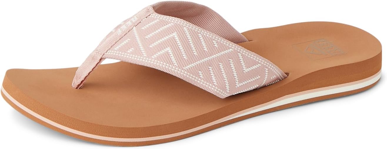 REEF Women's Sandals Spring Woven Flip Flops Cameo Rose