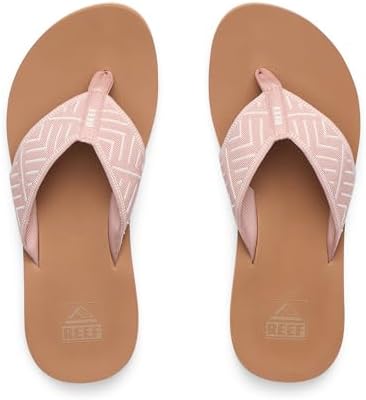 REEF Women's Sandals Spring Woven Flip Flops Cameo Rose