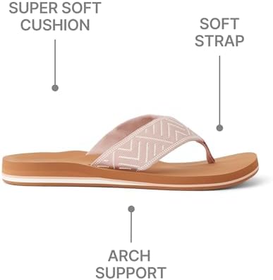 REEF Women's Sandals Spring Woven Flip Flops Cameo Rose