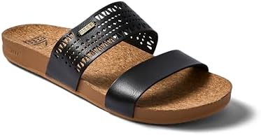 REEF Cushion Vista Perf Womens Sandal Black-tan