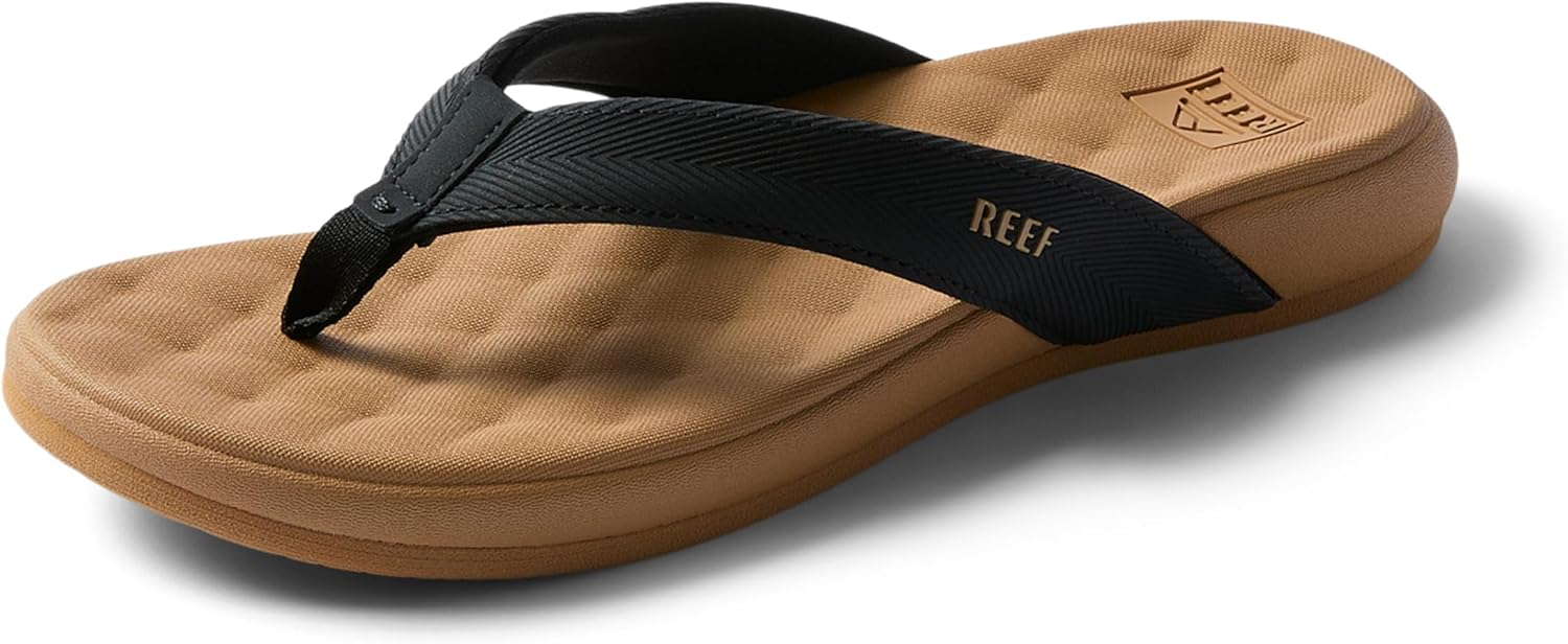 REEF Womens Sandals, Cushion Melody BlackTan