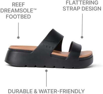 REEF Women's Sandals, Cali Solana BlackTanzine