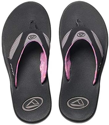 REEF Women's Fanning Bottle Opener Flip Flops BlackGrey