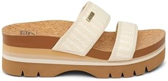 REEF Cushion Vista Higher Women's Platform Fashion Sandal, Arch Support, Ultra Soft Cushion Footbed Raffia