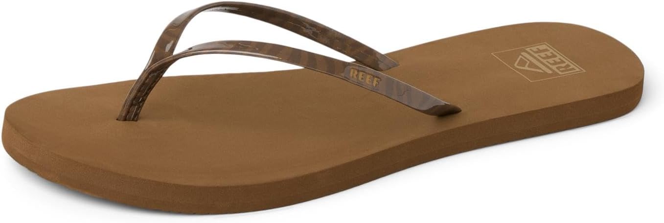 REEF Womens Bliss Nights Flip Flop Chocolate Stripe