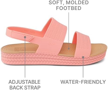 REEF Womens Sandals, Water Vista Burnt Coral