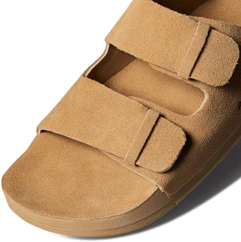REEF Ojai Two Bar Women's Fashion Slide Sandal, Premium Leather, Soft Cushion Footbed Starfish