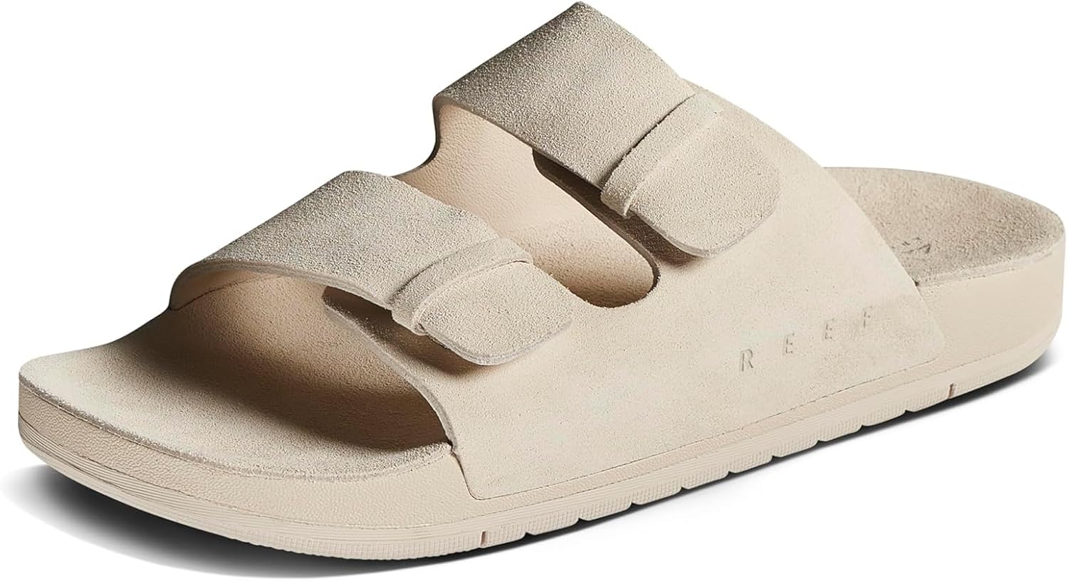 REEF Ojai Two Bar Women's Fashion Slide Sandal, Premium Leather, Soft Cushion Footbed Vintage
