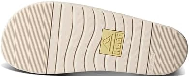 REEF Ojai Two Bar Women's Fashion Slide Sandal, Premium Leather, Soft Cushion Footbed Vintage