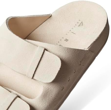 REEF Ojai Two Bar Women's Fashion Slide Sandal, Premium Leather, Soft Cushion Footbed Vintage