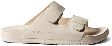 REEF Ojai Two Bar Women's Fashion Slide Sandal, Premium Leather, Soft Cushion Footbed Vintage