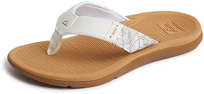 REEF Santa Ana Womens Flip Flop, Arch Support, Water Friendly, Non Marking Outsole Cloud