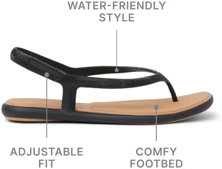 REEF Womens Sandals, Water Willow Maya BlackTan