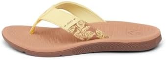 REEF Santa Ana Womens Flip Flop, Arch Support, Water Friendly, Non Marking Outsole Pale Banana