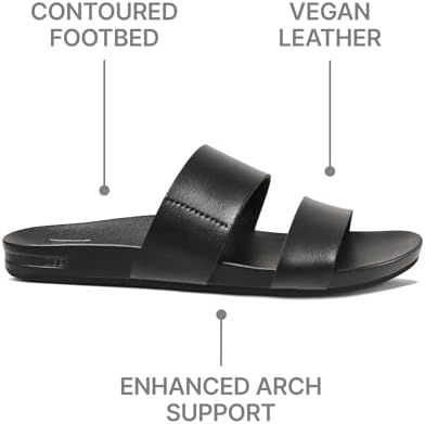 REEF Womens Sandals, Cushion Vista Black