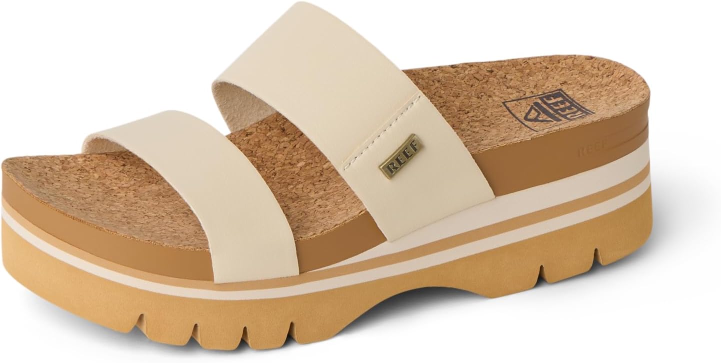 REEF Cushion Vista Higher Women's Platform Fashion Sandal, Arch Support, Ultra Soft Cushion Footbed Vintage Tan