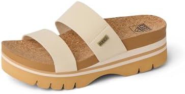 REEF Cushion Vista Higher Women's Platform Fashion Sandal, Arch Support, Ultra Soft Cushion Footbed Vintage Tan