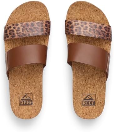 REEF Women's Sandals, Cushion Vista Hi BrownLeopard