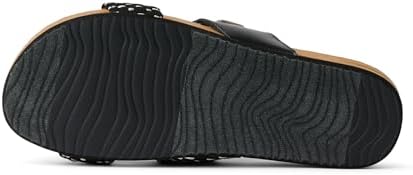 REEF Womens Sandals, Cushion Vista Black Textile