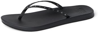 REEF Women's Sandals, Cushion Slim Studs Black
