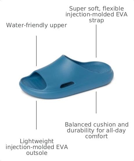 REEF Rio Slides (Big Kid) Navy