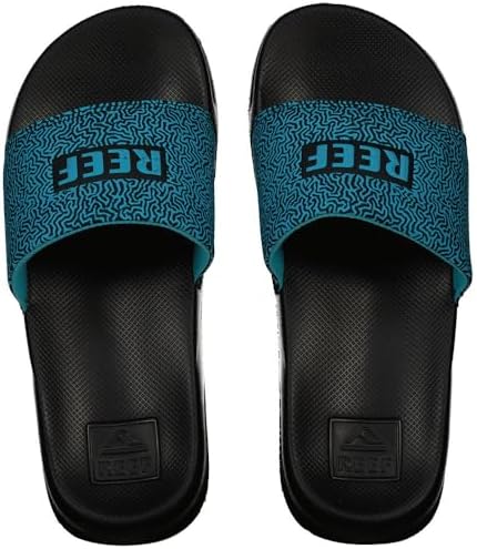 Reef Boys Kids One Slide Sandal Blue Coral