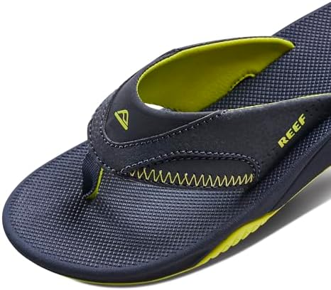 Reef Kids Fanning (Big Kid) Lime-navy