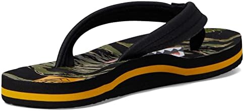 REEF Boys Kids Ahi Beach Flip Flop, Soft Cushion Footbed, Water Friendly Tiger Shark