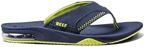 Reef Kids Fanning (Big Kid) Lime-navy