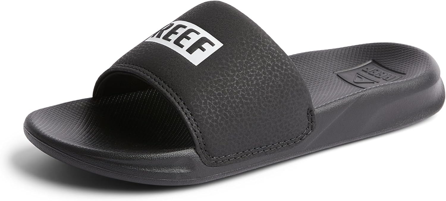 Reef Boys Kids One Slide Sandal Reef BlackWhite