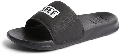 Reef Boys Kids One Slide Sandal Reef BlackWhite