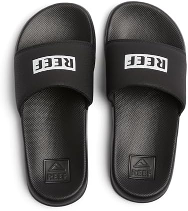 Reef Boys Kids One Slide Sandal Reef BlackWhite