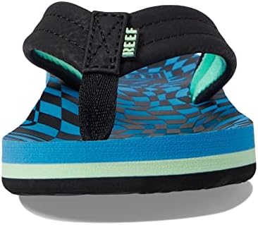 REEF Boys Kids Ahi Beach Flip Flop, Soft Cushion Footbed, Water Friendly Swell Checkers