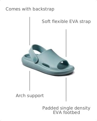 REEF Boys ToddlerLittle Kid Rio Slide Ether Blue