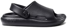 Reef ToddlerLittle Kid Rio Slide Sandal, Super Soft Molded EVA Footbed, Lightweight, Water Friendly, Backstrap, Black, 9
