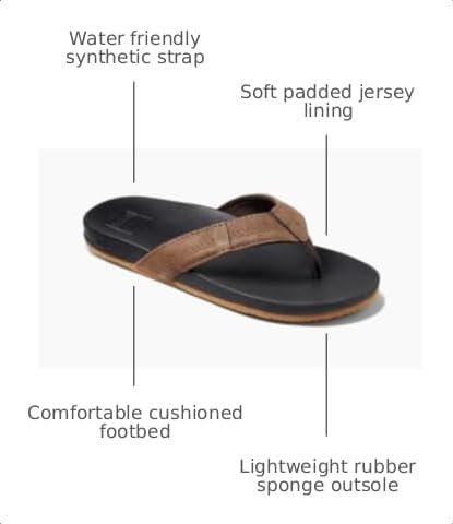 REEF Cushion Phantom Boys Sandal Black-brown23