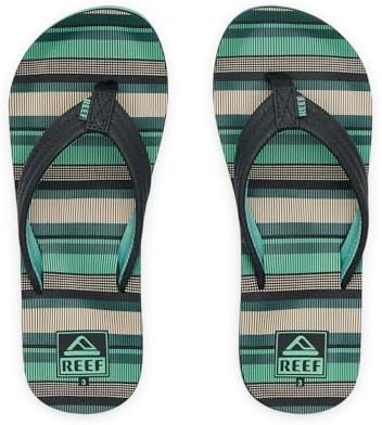 REEF Boys Kids Ahi Beach Flip Flop, Soft Cushion Footbed, Water Friendly initial