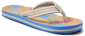REEF Boys Kids Ahi Beach Flip Flop, Soft Cushion Footbed, Water Friendly Vintage Circle Stripe