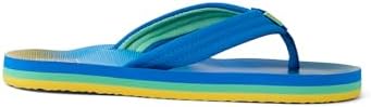 REEF Boys Kids Ahi Beach Flip Flop, Soft Cushion Footbed, Water Friendly BlueFade Stripe