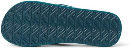 REEF Boys Kids Ahi Beach Flip Flop, Soft Cushion Footbed, Water Friendly Sage Stripe