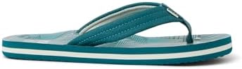 REEF Boys Kids Ahi Beach Flip Flop, Soft Cushion Footbed, Water Friendly Sage Stripe