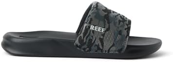 Reef Boys Kids One Slide Sandal BlackGrey Camo