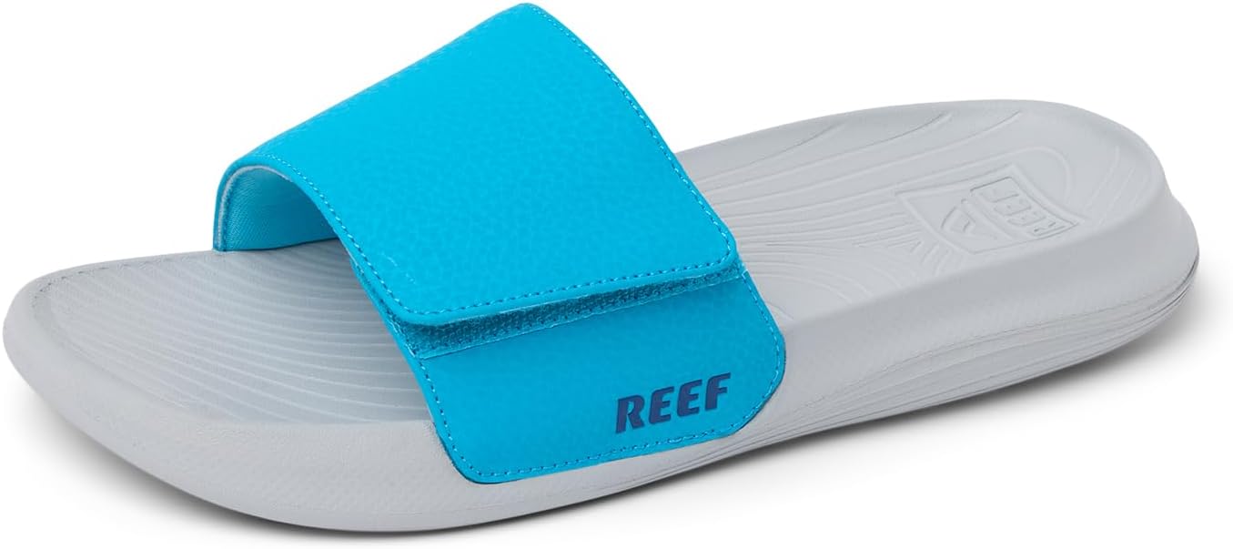 REEF unisex-child Kids Salty Slide GreyBlue