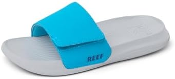 REEF unisex-child Kids Salty Slide GreyBlue