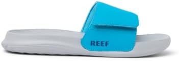 REEF unisex-child Kids Salty Slide GreyBlue