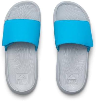 REEF unisex-child Kids Salty Slide GreyBlue
