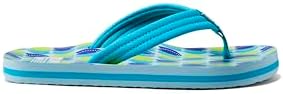 REEF Boys Kids Ahi Beach Flip Flop, Soft Cushion Footbed, Water Friendly Blue Fish
