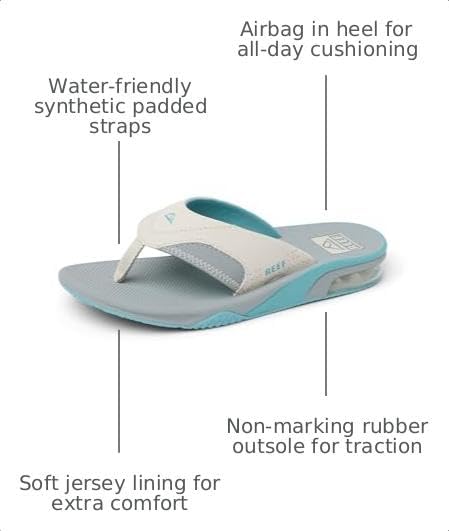 Reef Kids Fanning (Big Kid) TanGreyBlue