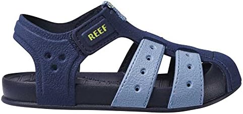 REEF Kids' Water Beachy Fisherman Sandals GreyOceanLime